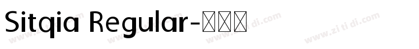 Sitqia Regular字体转换